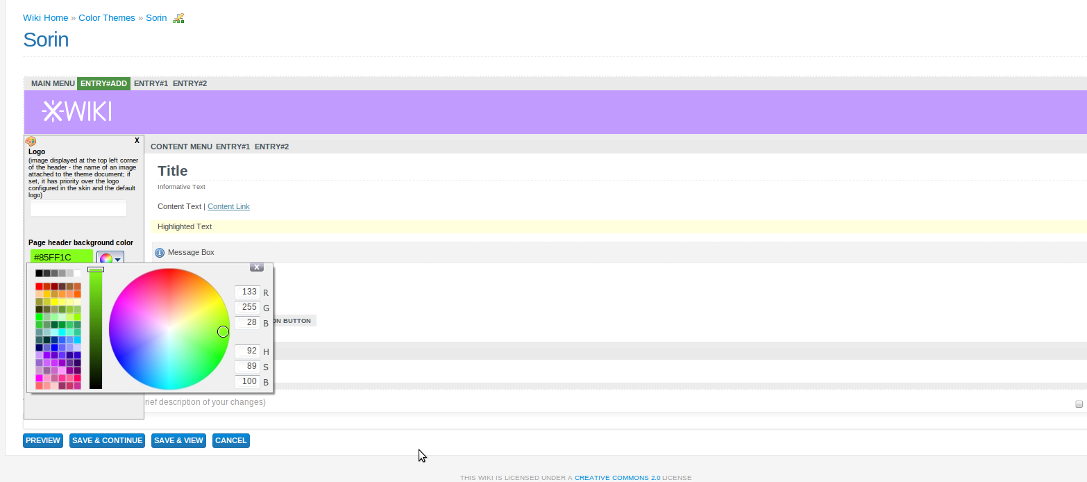 [XE1126] Page header background color isn't updated in real time when